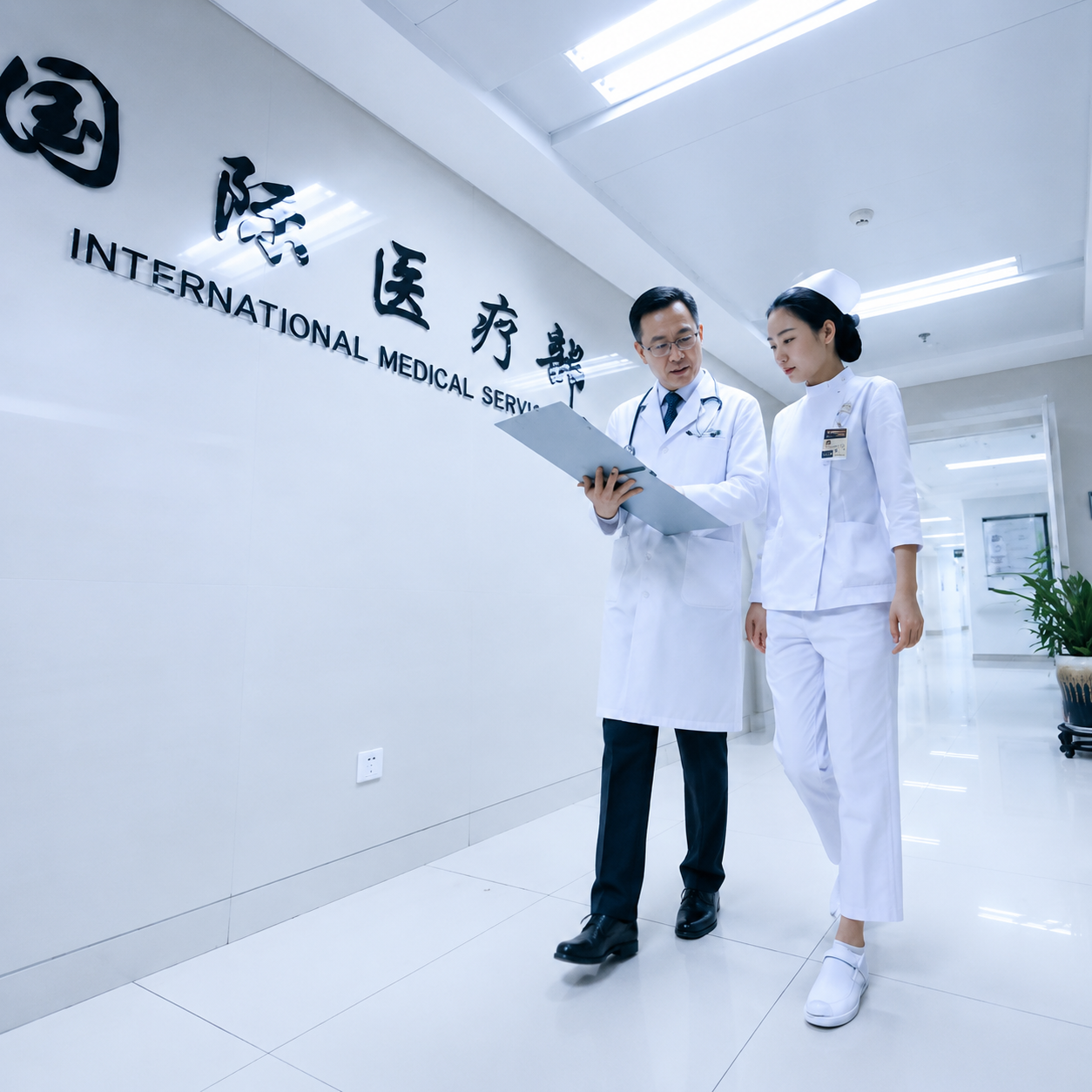 International patient welcomed at a Chinese hospital international department